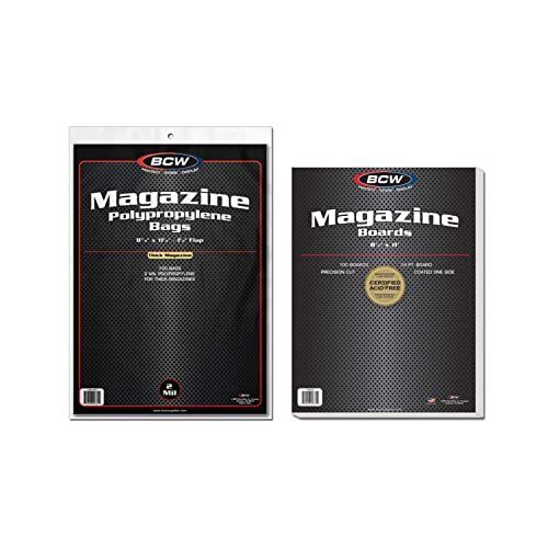 Thick Magazine Bags and Backing Boards - 100 ct