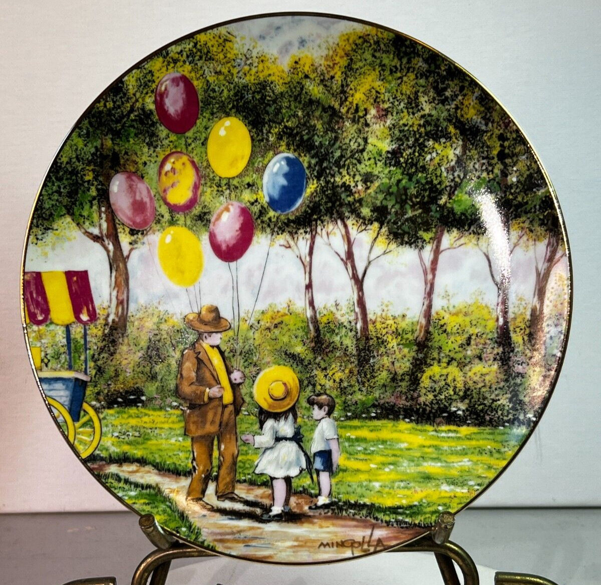 Dominic John Mingolla The Balloon Man Decorative Plate 1979 Ltd Ed