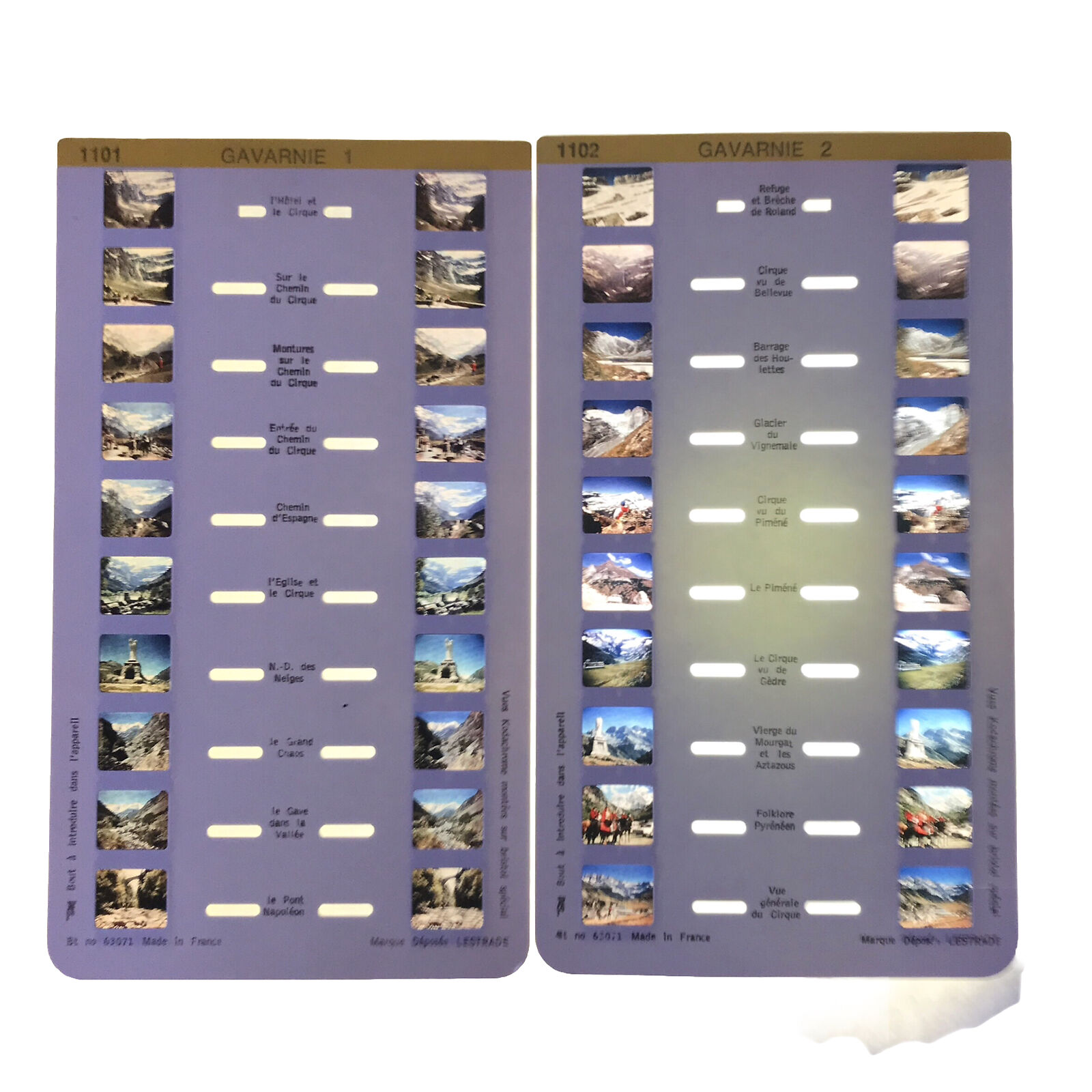 4 stereoscopic card LESTRADE Hautes Pyrenees Gavarnie