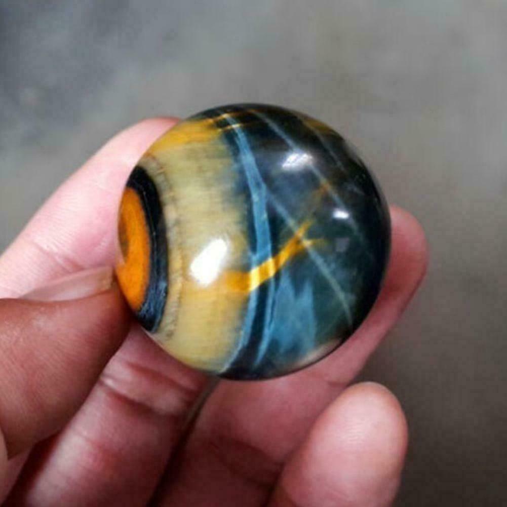 Natural blue Tiger\'s eye jasper quartz Sphere crystal 1 pc Healing rock.