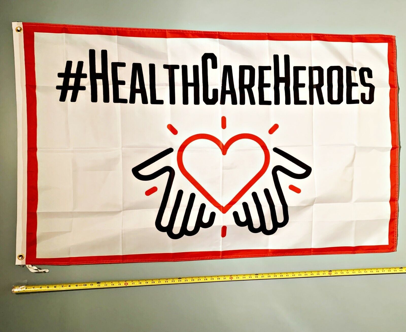 HEALTHCARE HERO FLAG *FREE SHIP USA SELLER* #Healthcare Hero Poster Sign 3x5'