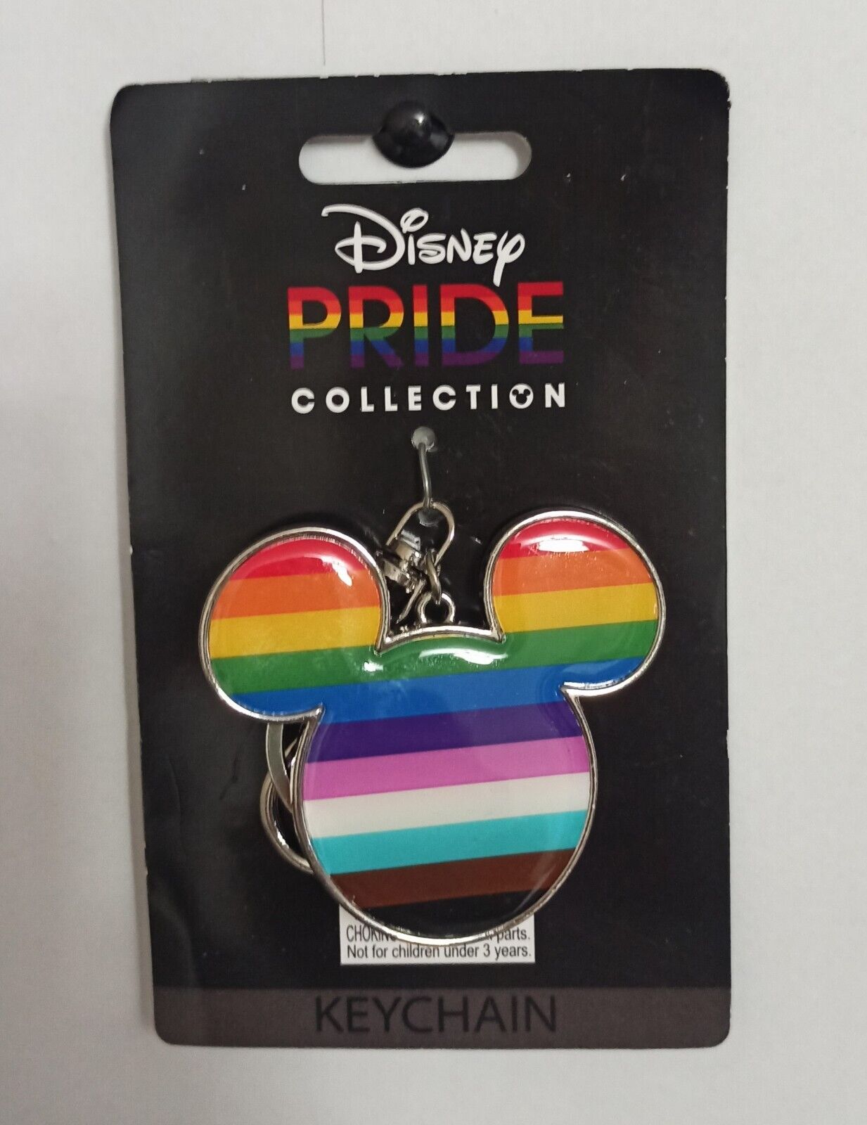 Disney Pride Collection Keychain Mickey Rainbow Flag LBGTQ
