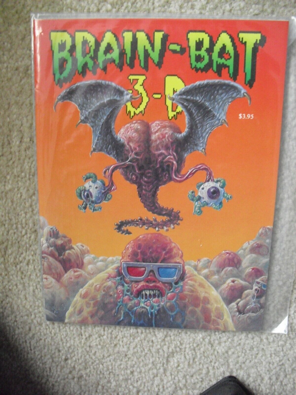 Vintage Brain Bat 3-D Underground Comix XNO Comic Book