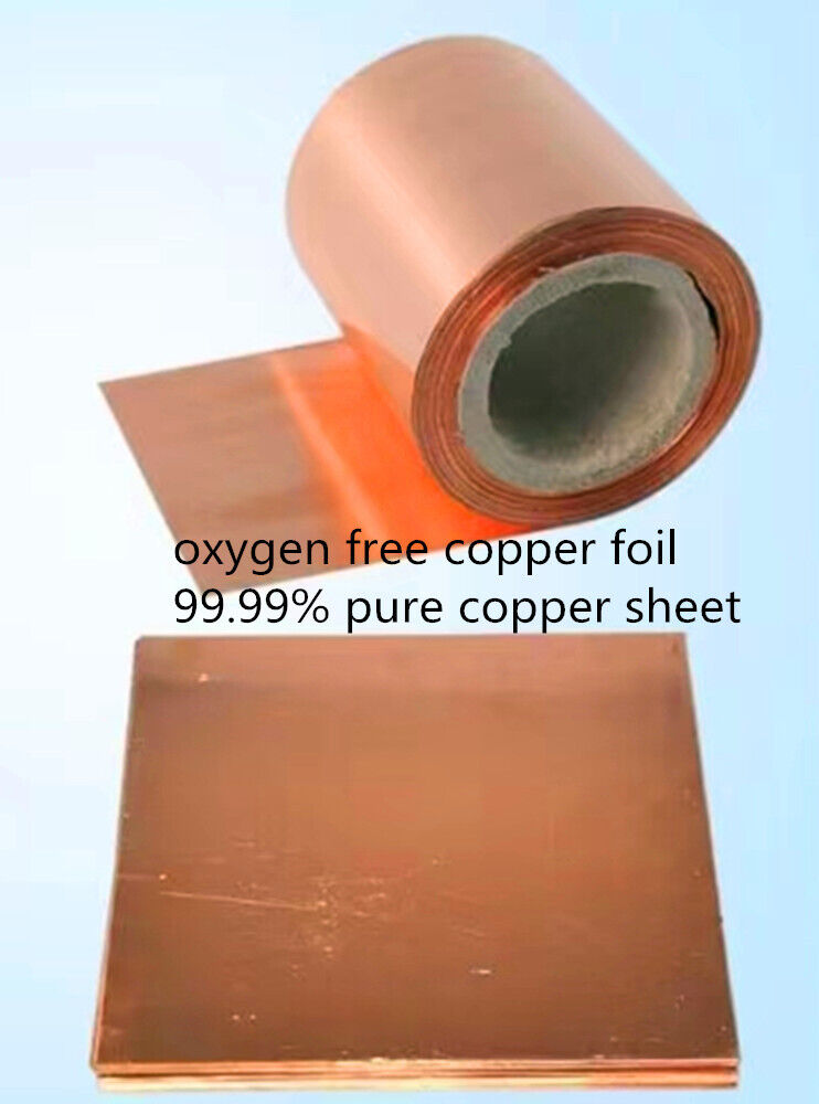 Oxygen Free Copper Foil 99.99% High Purity Copper Sheet for Scientific Research