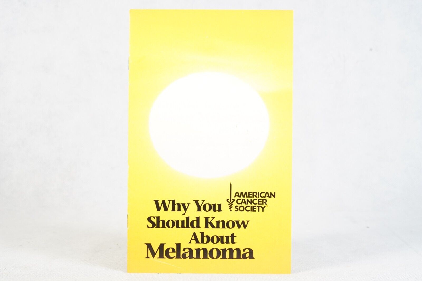 1996 American Caner Society You Should Know About Melanoma Educational Panphlet