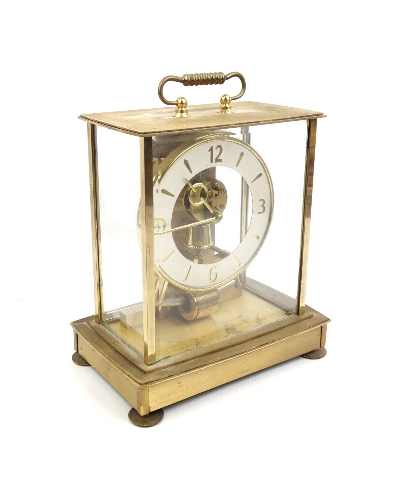 VTG Kundo Kieninger & Obergfell Skeleton Electronic Clock Germany No.825 As Is
