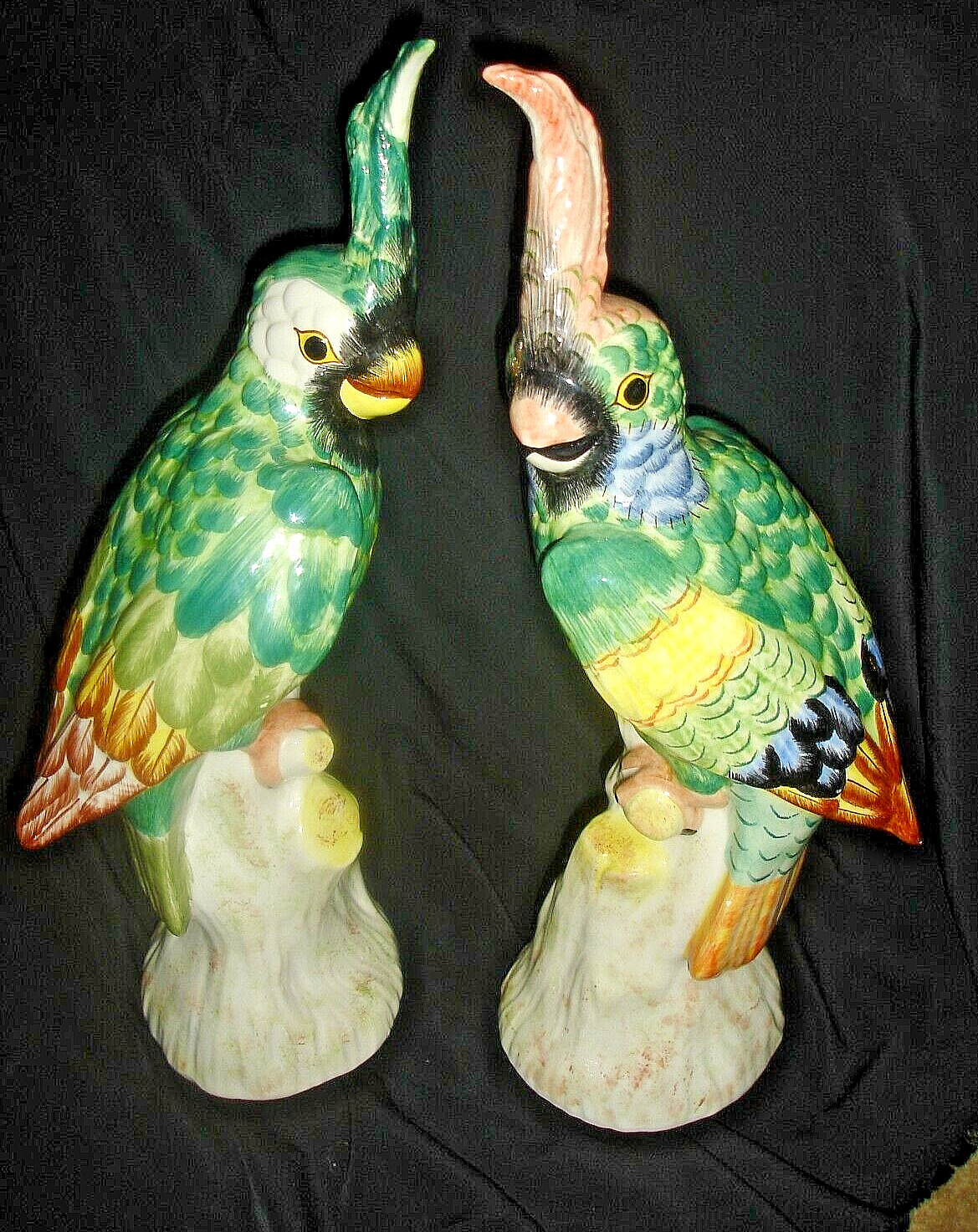 Amazing Pair Mottahedah Design Parrots/Cockatoos Made in Italy 😃😊😉