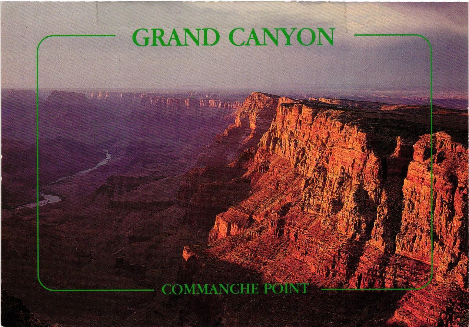 Vintage Postcard 4x6- Commanche Point, Grand Canyon National Park, AZ