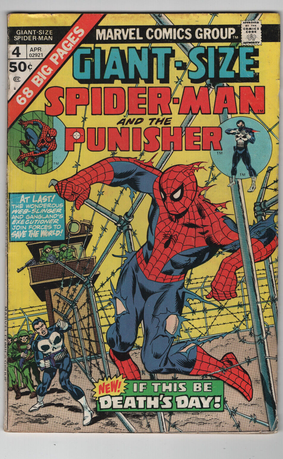Amazing Spider-Man Giant Size #4 3rd Appearance App Punisher 1975 Marvel Comics