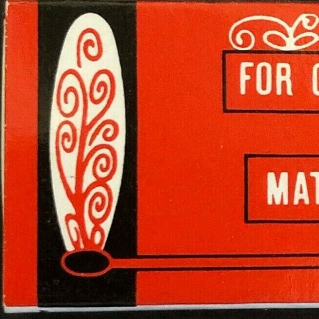 c1960\'s-70\'s Wooden Matchbox Matchbook - \