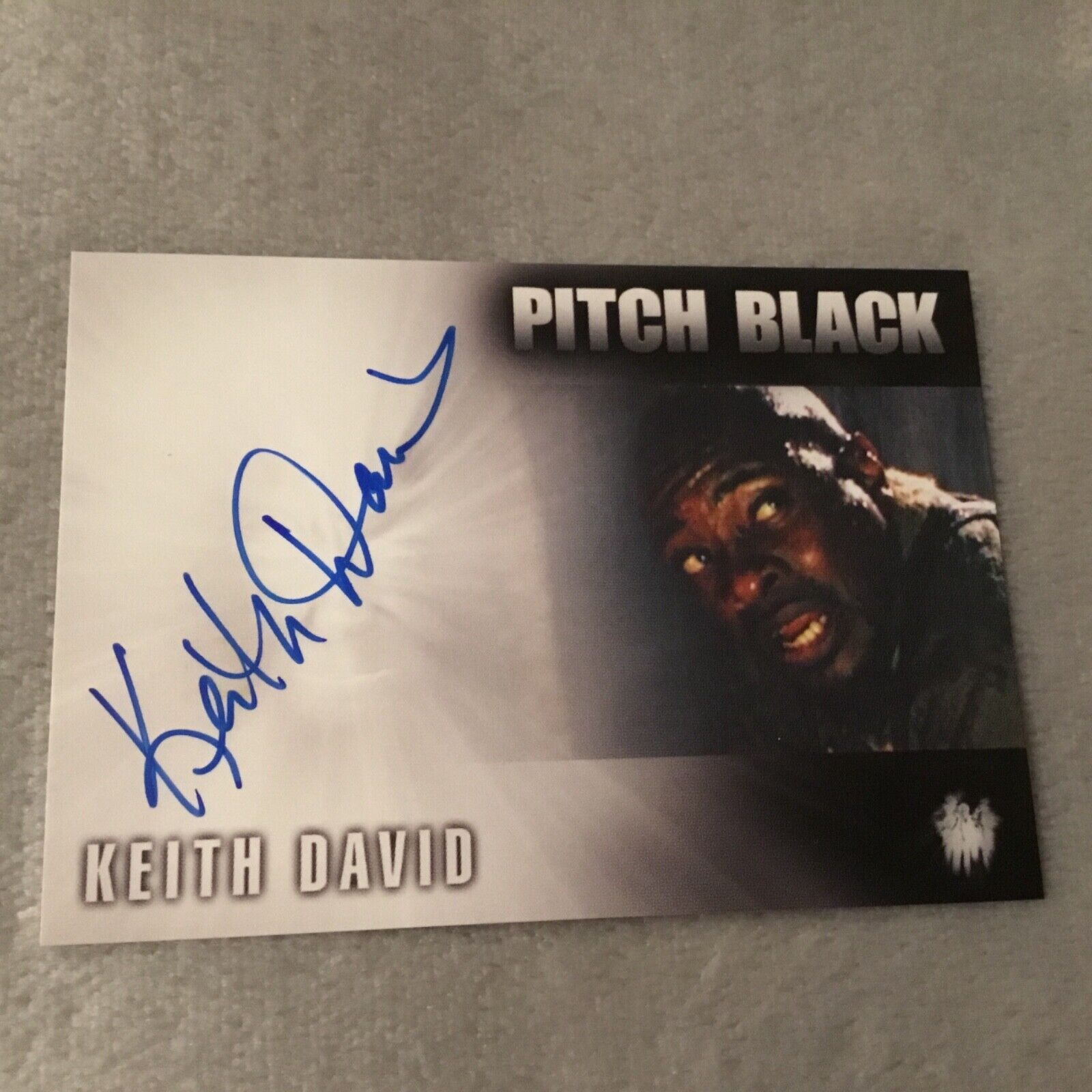 Keith David Signed Pitch Black Authentic Autograph Card RARE Rittenhouse
