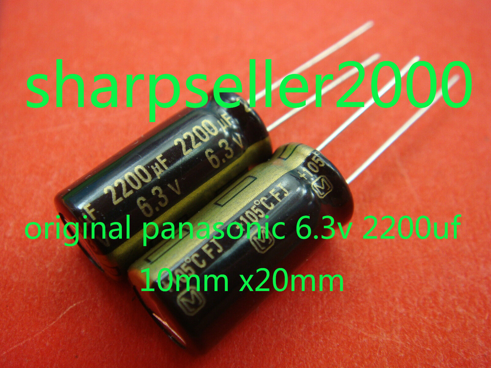 5p Panasonic 6.3V 2200uF Motherboard Capacitor Original Japan New