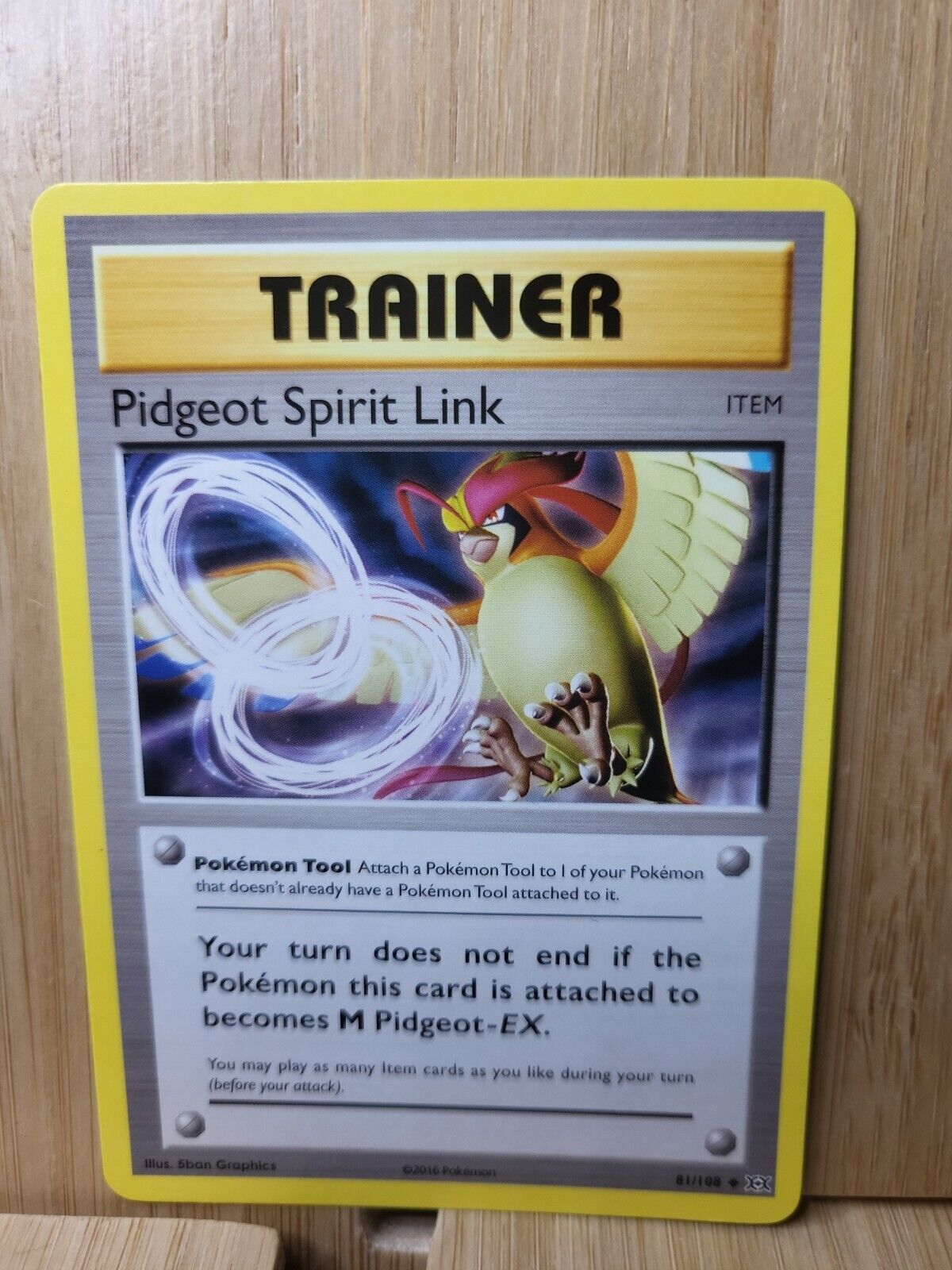 TRAINER Pidgeot Spirit Link🏆XY Evolutions 81/108 (Genuine) Pokemon Card 🏆