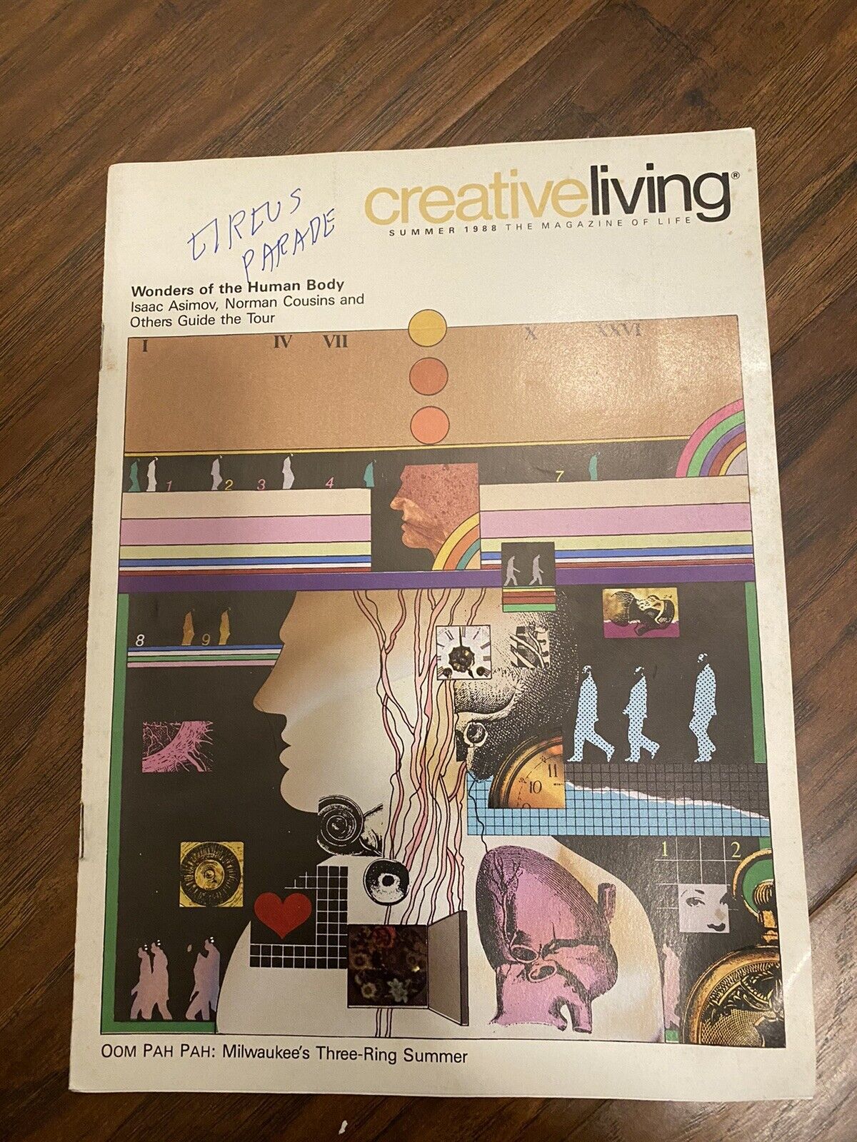 creative living summer 1988  magazine Wonders of the human body isaac asimov