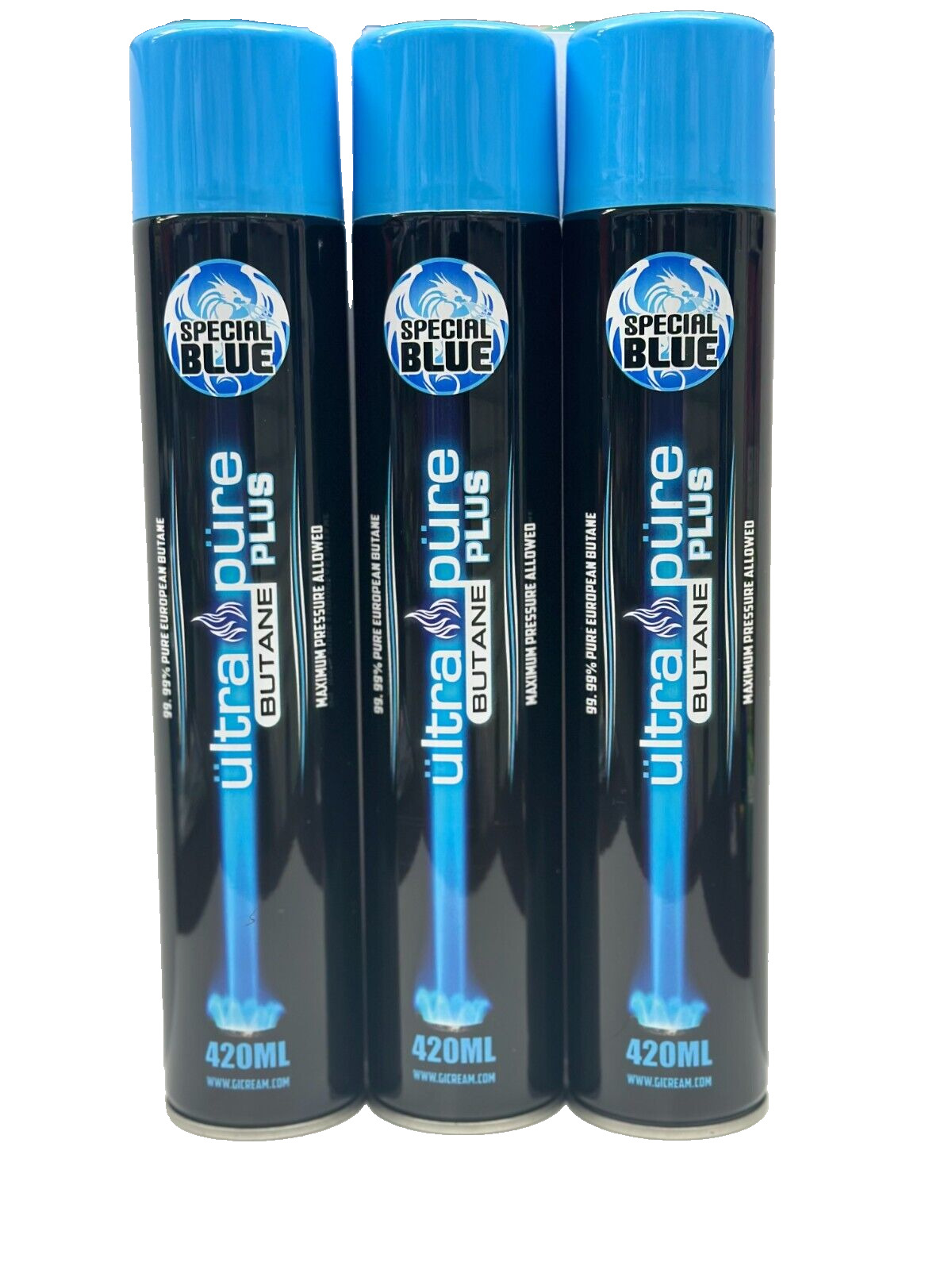 Special Blue Butane - Ultra Pure Plus 420ml w/metal tip 1x / 3 pack