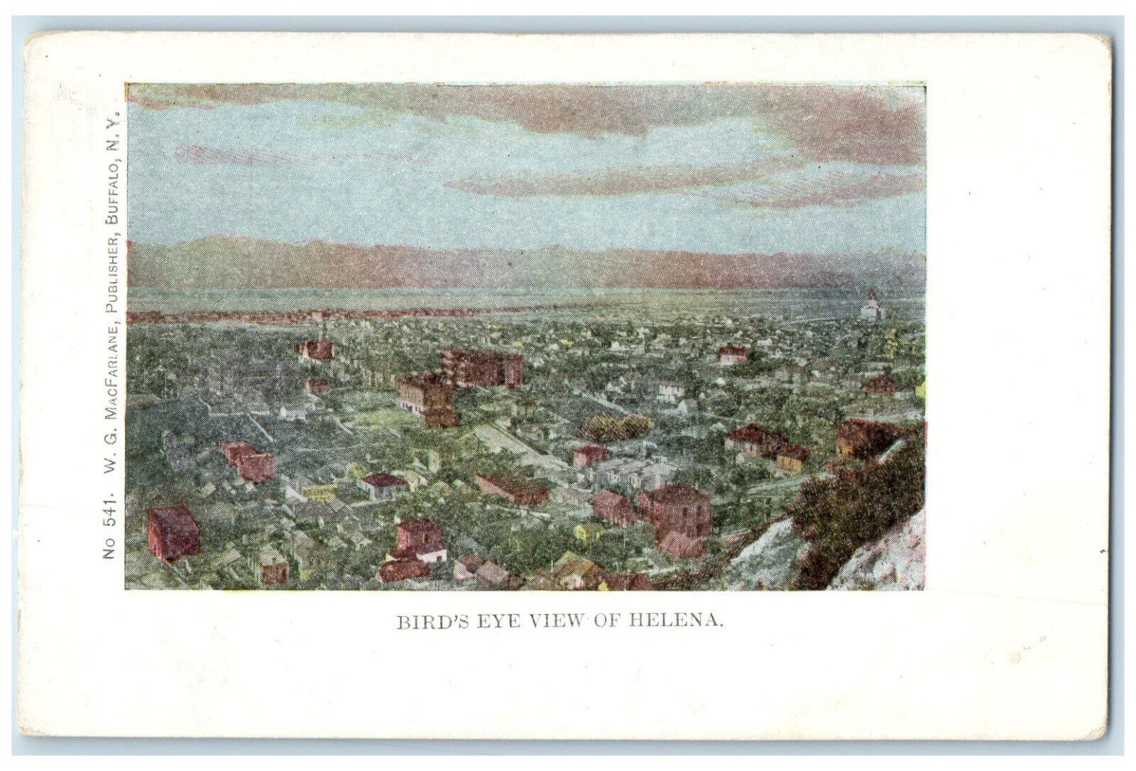 c1905 Birds Eye View of Helena Helena Montana MT Unposted Antique Postcard