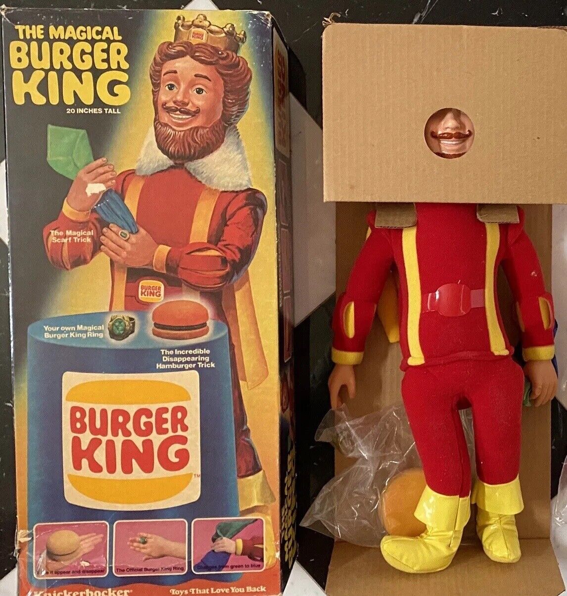 1980 VINTAGE BURGER KING DOLL Lot 70 80s McDonald’s Happy Meal Toy Figure US NIB