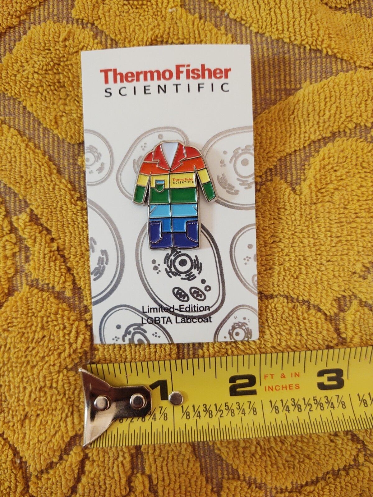 Thermo Fisher Scientific Pride Lgbt Lab Coat Lapel Pin