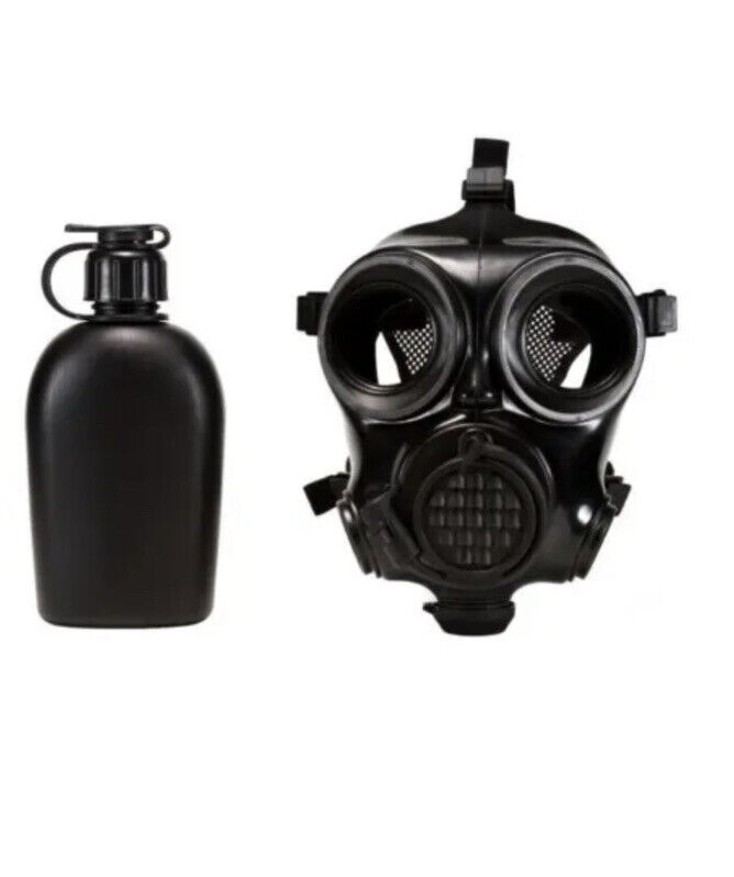 MIRA Safety CM-7M Military Police CBRN Gas Mask w Canteen MEDIUM 40mm NEW SEALED