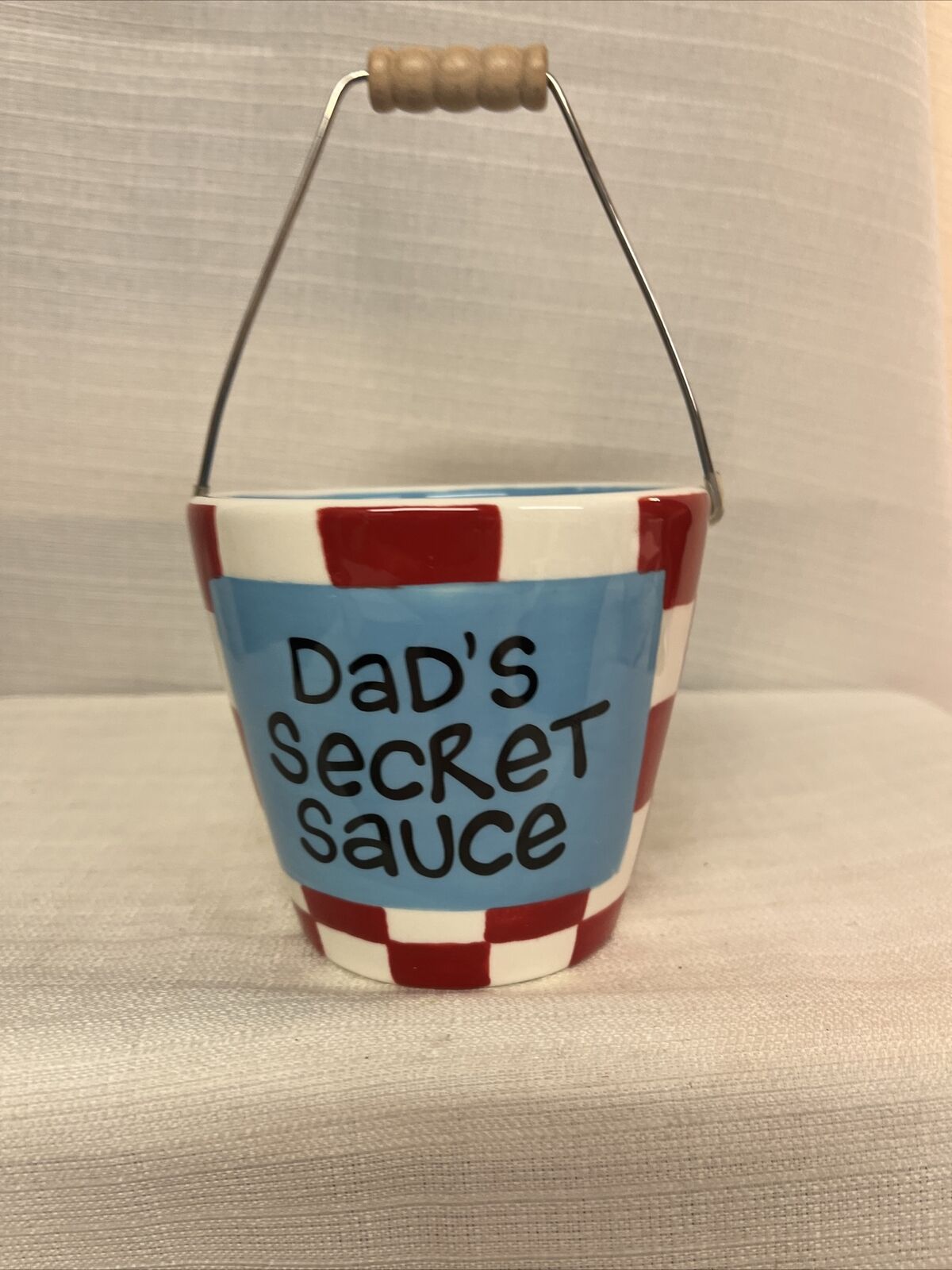 Enesco Our Name Is Mud  Dad Sauce Bucket 4018933 New