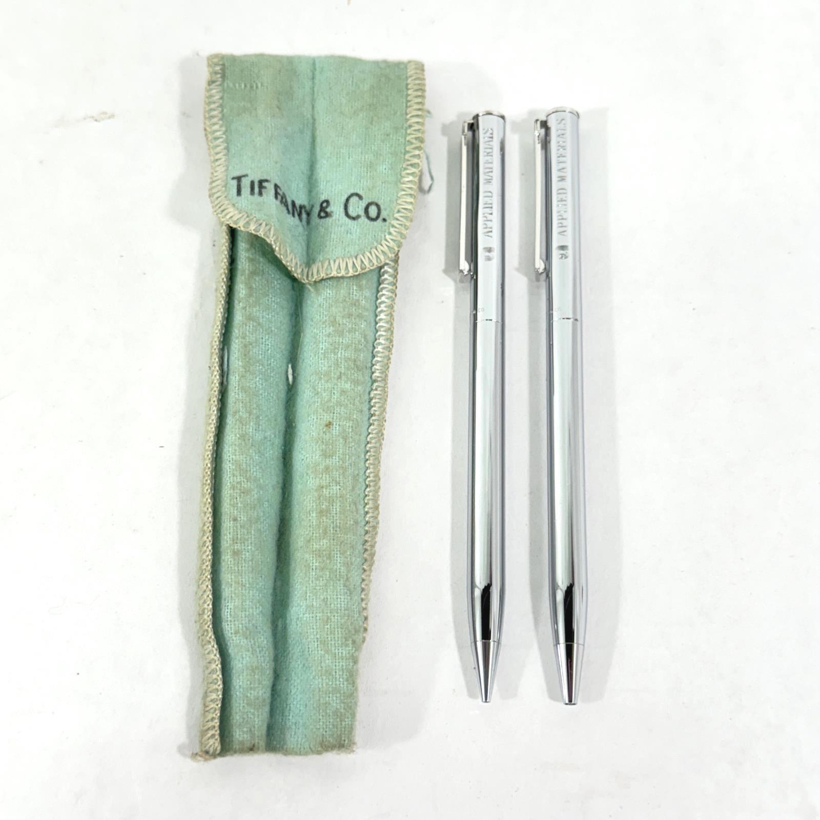 Tiffany & Company Pen Advertising Applied Materials Sterling Pen And Pencil Set