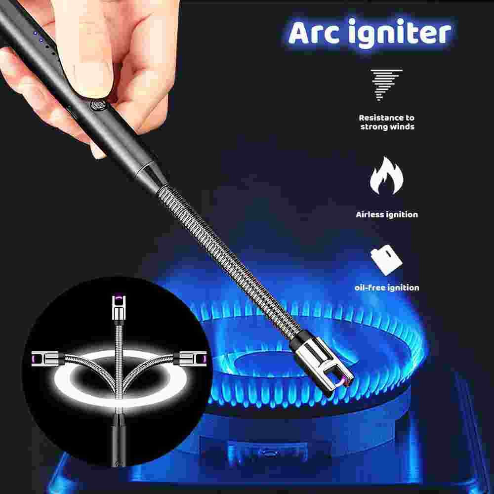 Electric Lighter Arc USB Rechargeable Candle BBQ Electronic Windproof Kitchen US