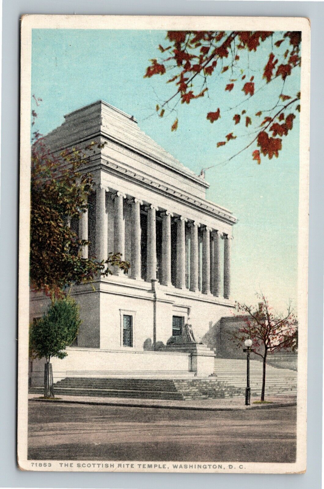 The Scottish Rite Temple, Washington DC Vintage Postcard