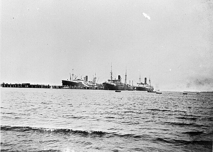 Ships Transporting 18th & 28th Australian Army Service Corps 1916 OLD PHOTO