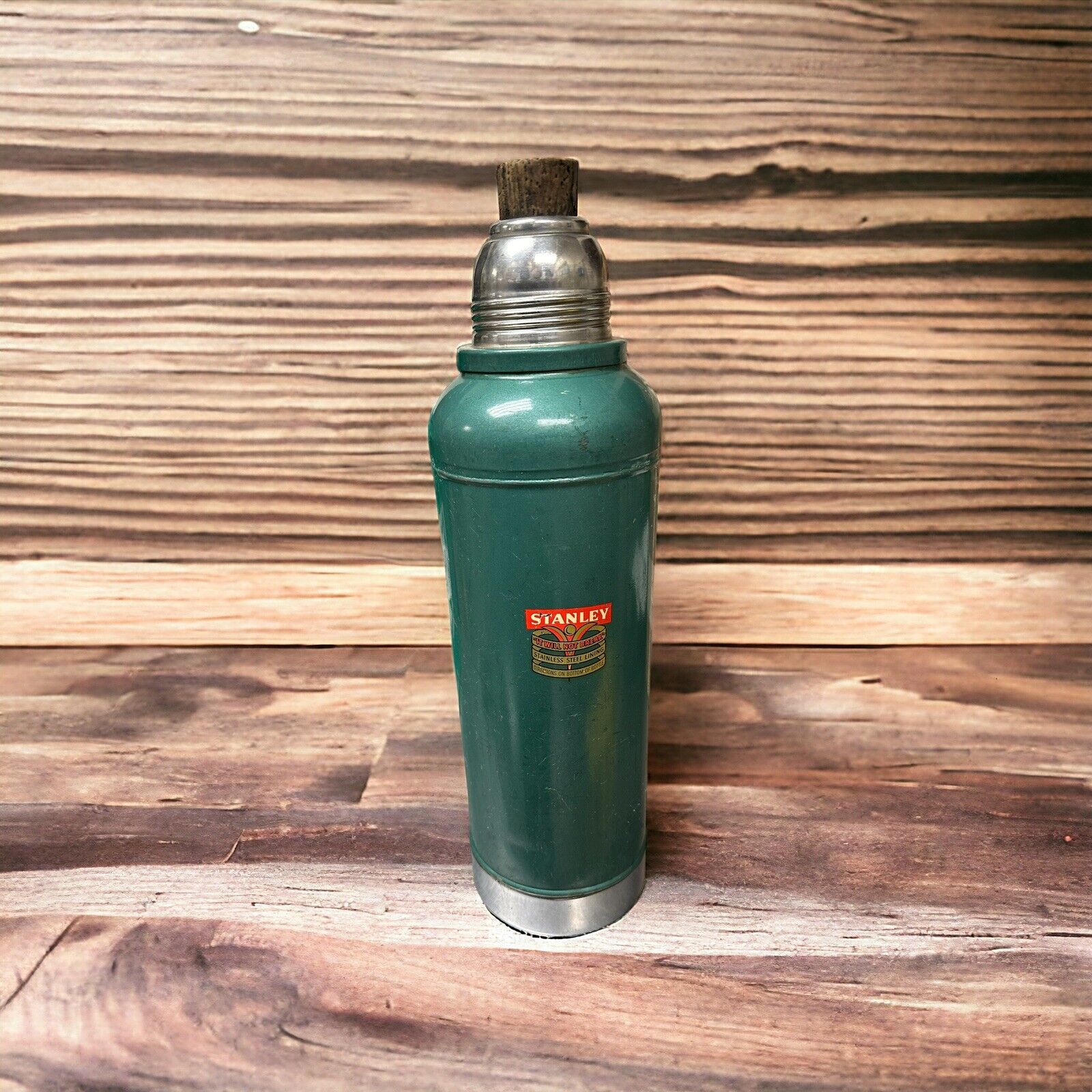 Vintage STANLEY Aladdin's Thermos Stainless A-944C 32oz w/o Cup