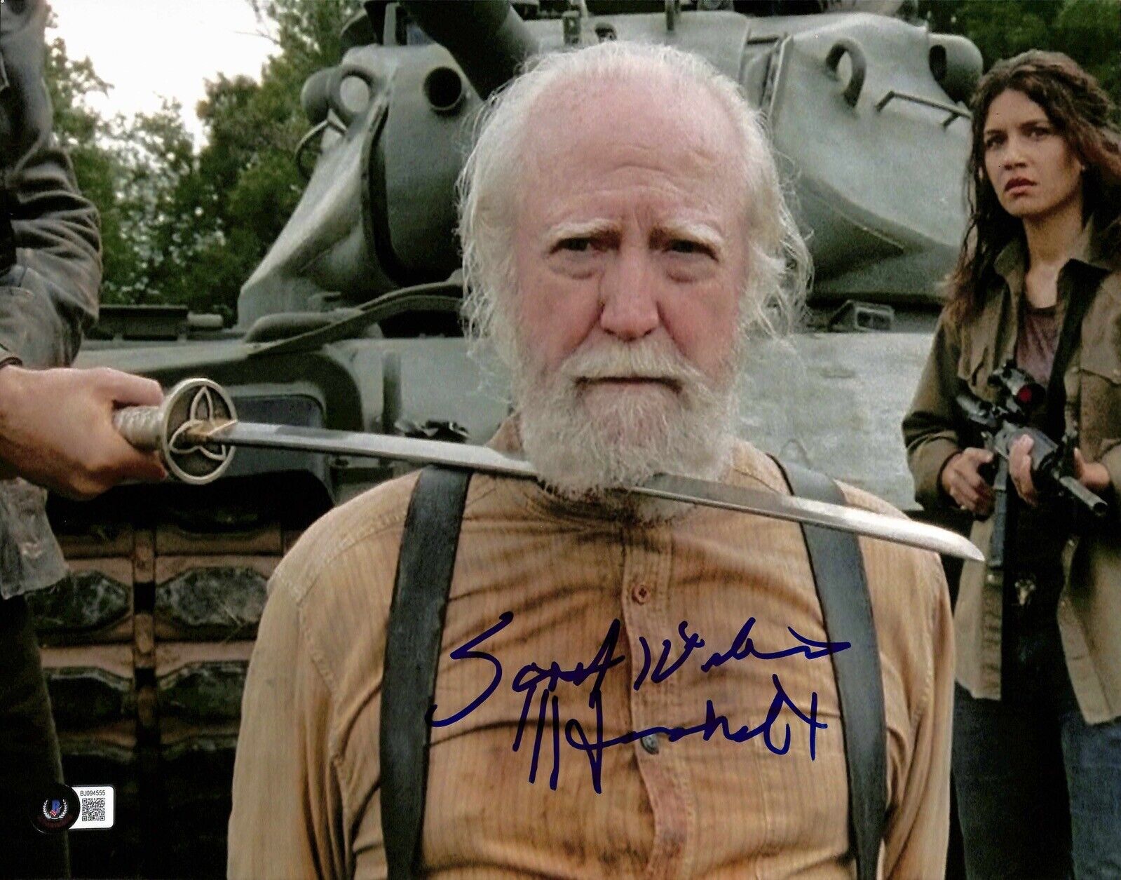 Scott Wilson “Hershel Greene” The Walking Dead Signed 11x14 Photograph BECKETT