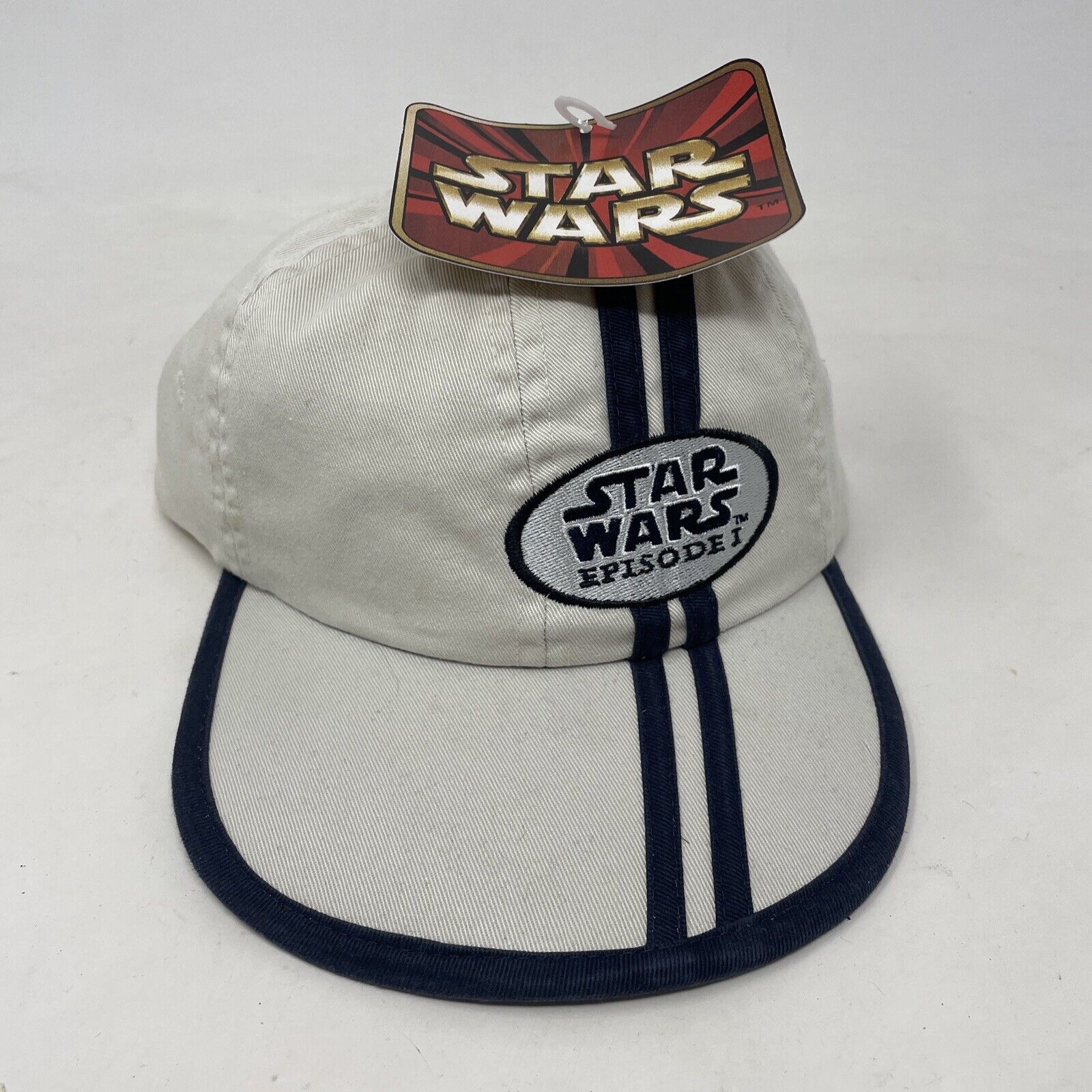 Vintage Star Wars Episode 1 Adjustable Hat NOS NEW Promotional Striped Licasfilm
