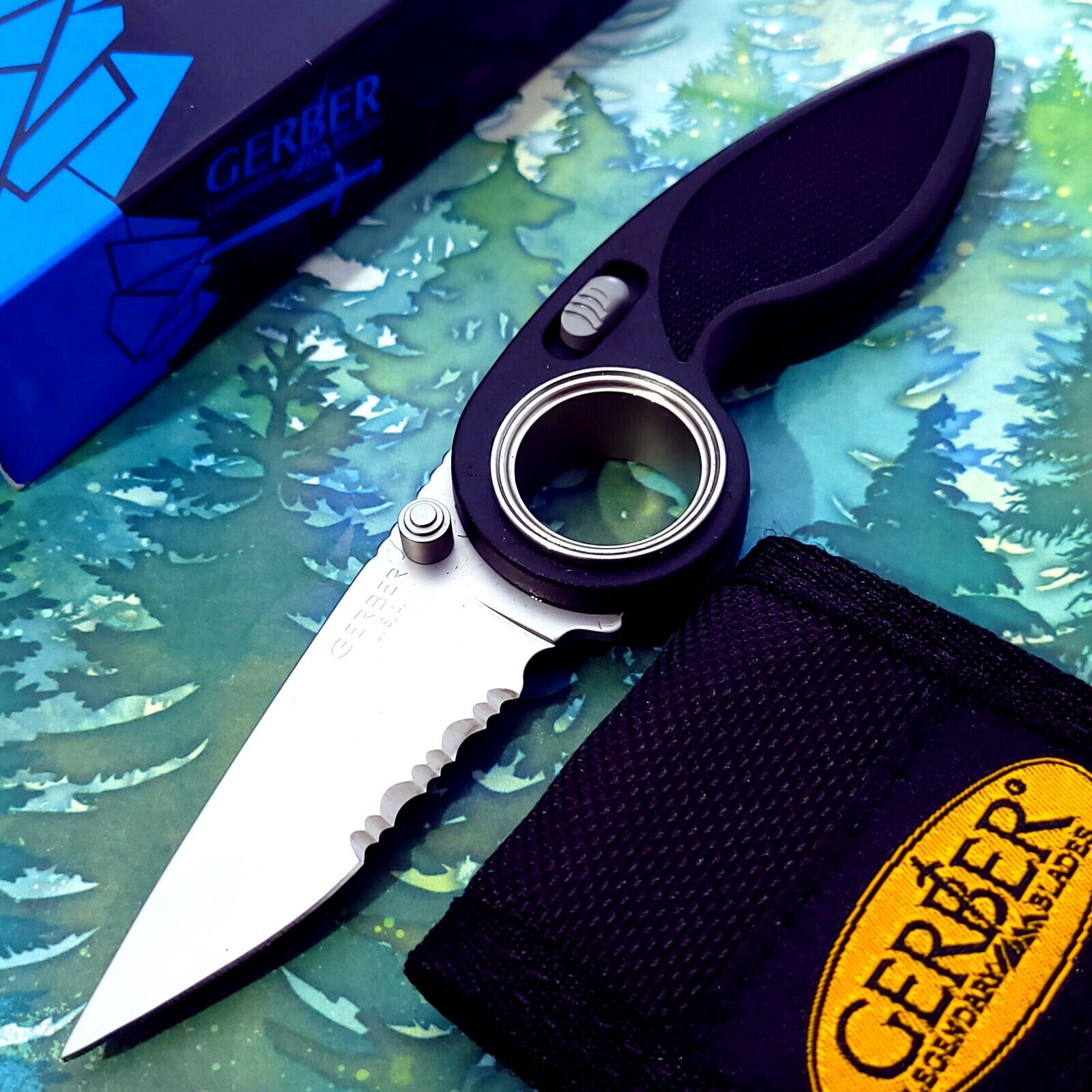 Gerber Chameleon II 06425 Locking Combination Edge Pocket Knife Made in USA