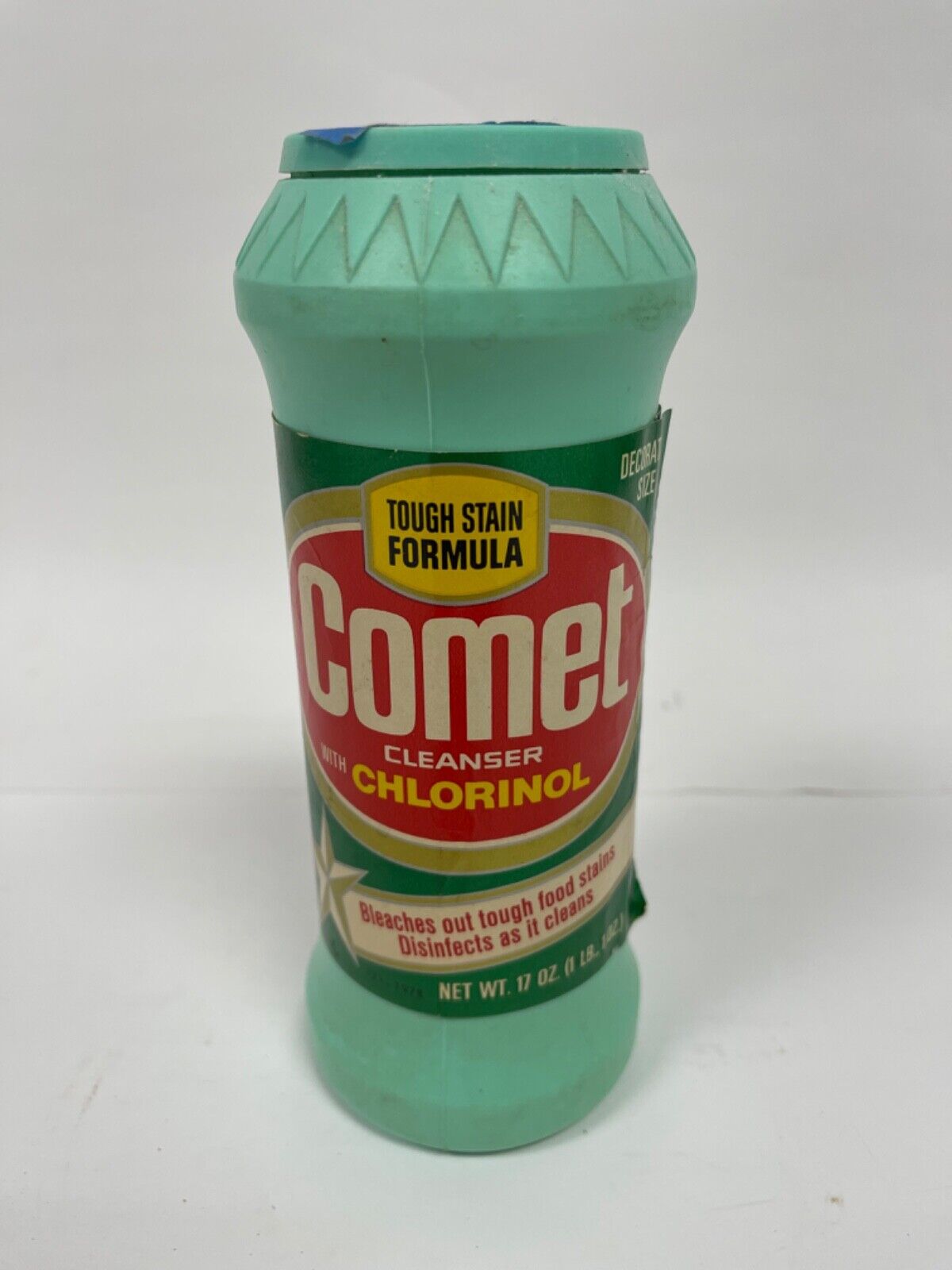 Vintage Comet Cleanser with Chlorinol Plastic Shake Bottle 1lb 1oz Prop