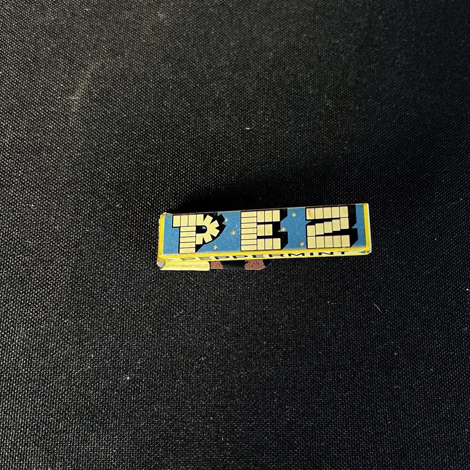 PEZ VINTAGE Peppermint Candy Clicker advertising Tin Toy Litho
