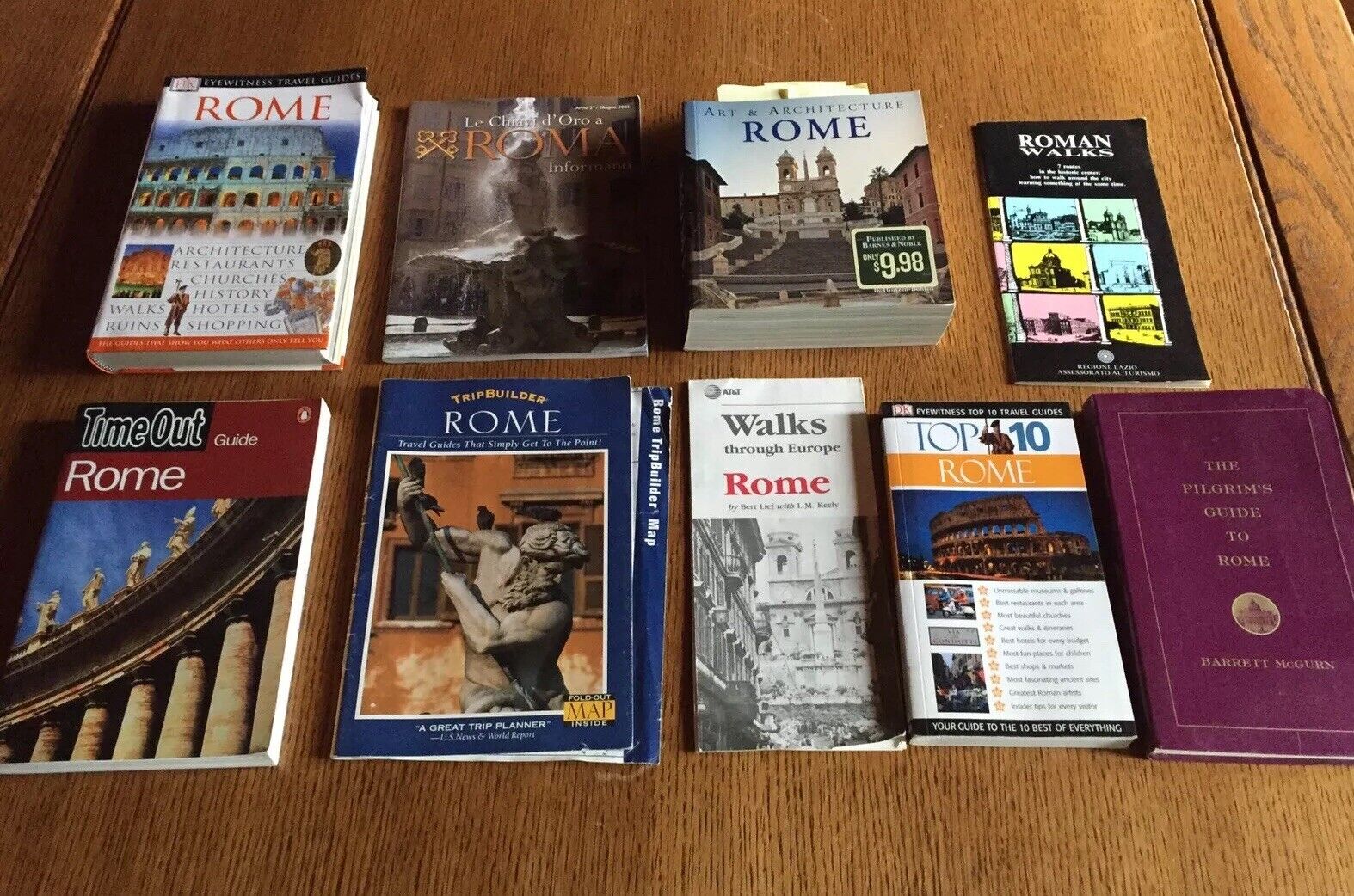 Rome Guide Books Selections