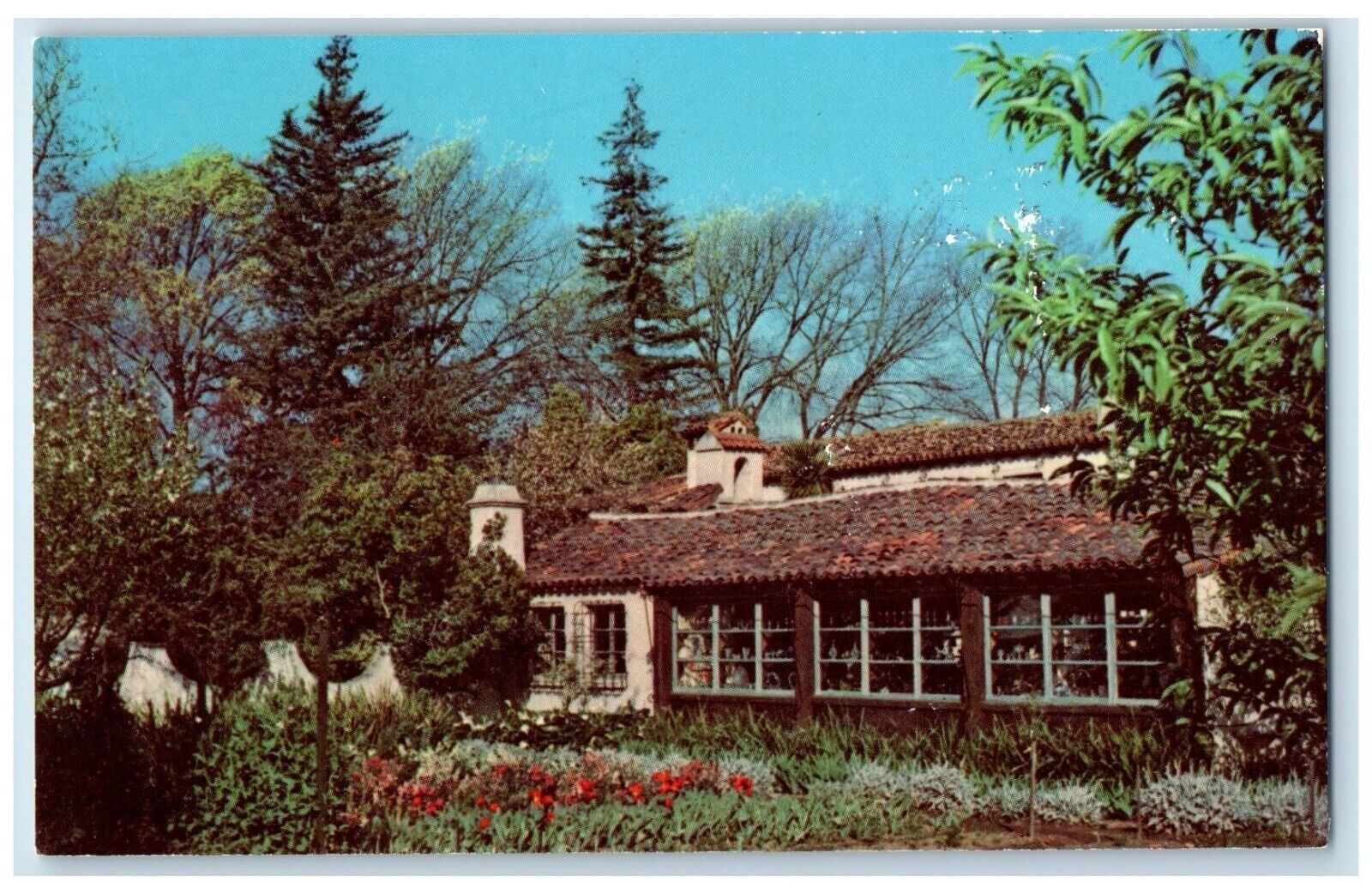 c1960 Allied Arts Guild Exterior Building Menlo Park California Vintage Postcard