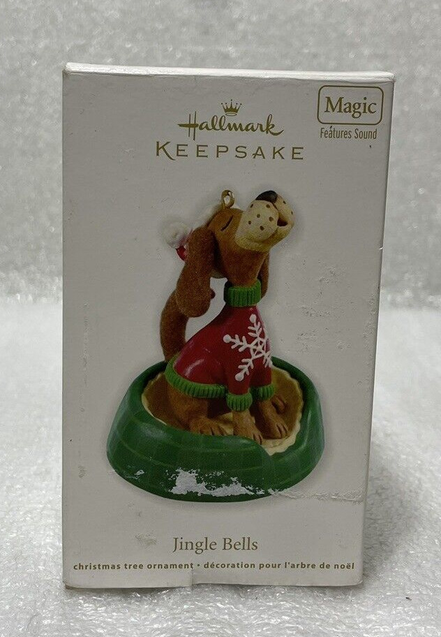 2012 Hallmark Keepsake ~ Jingle Bells Dog ~ Magic Christmas Tree Ornament