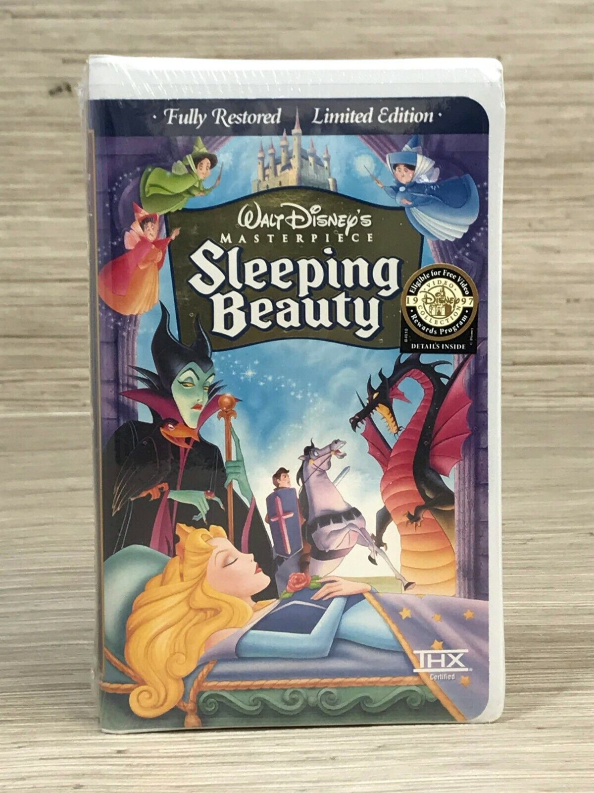 Walt Disney Masterpiece Sleeping Beauty VHS Fully Restored Limited Edition 1997