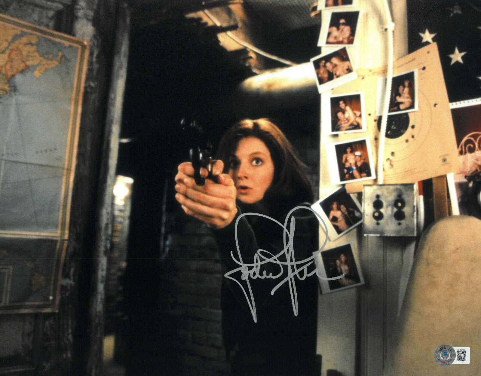 Jodie Foster Signed Autograph Silence Of The Lambs 11x14 Photo Beckett BAS