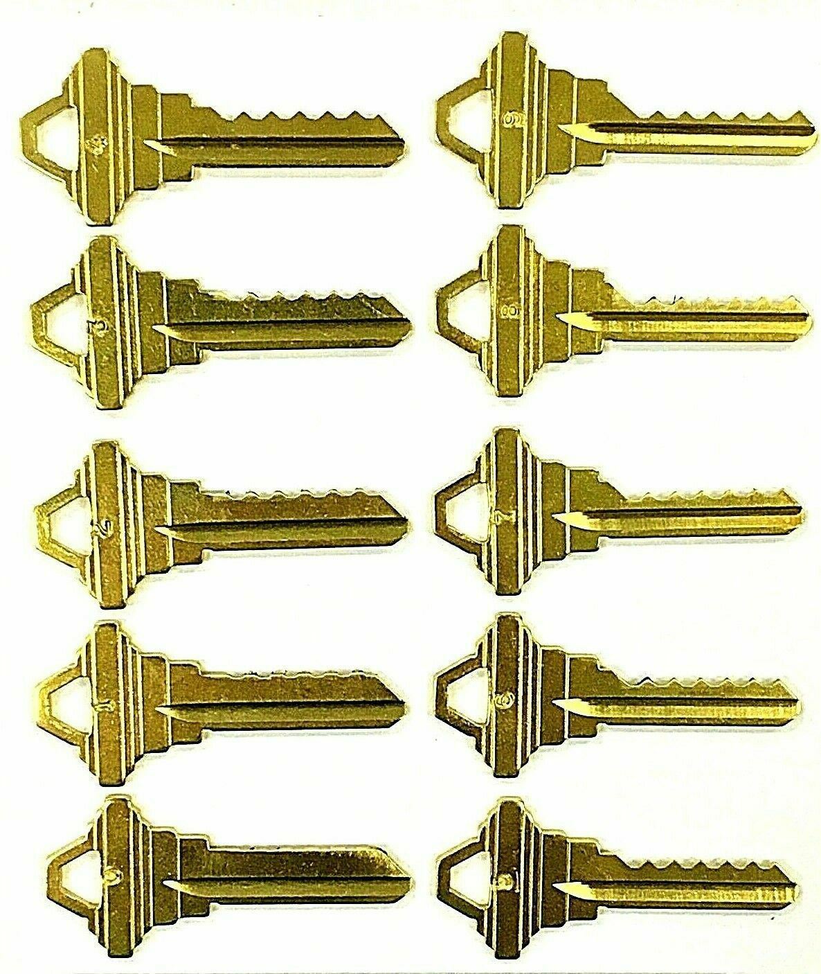 1 Schlage SC4 1145A Space And Depth Keys 6 Cut Blanks