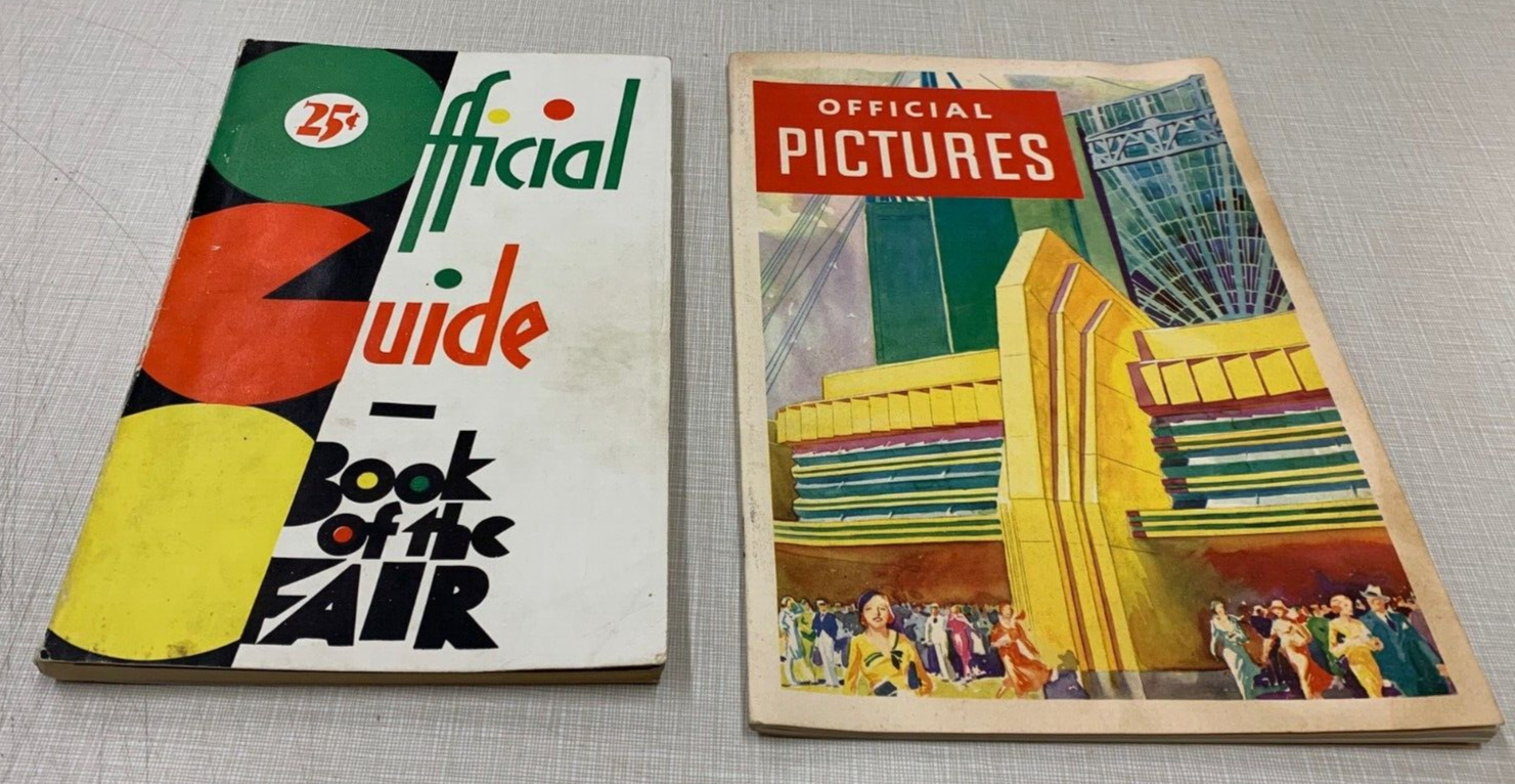 1933 Official Guide Book and  Pictures of the Chicago World's Fair Art Deco