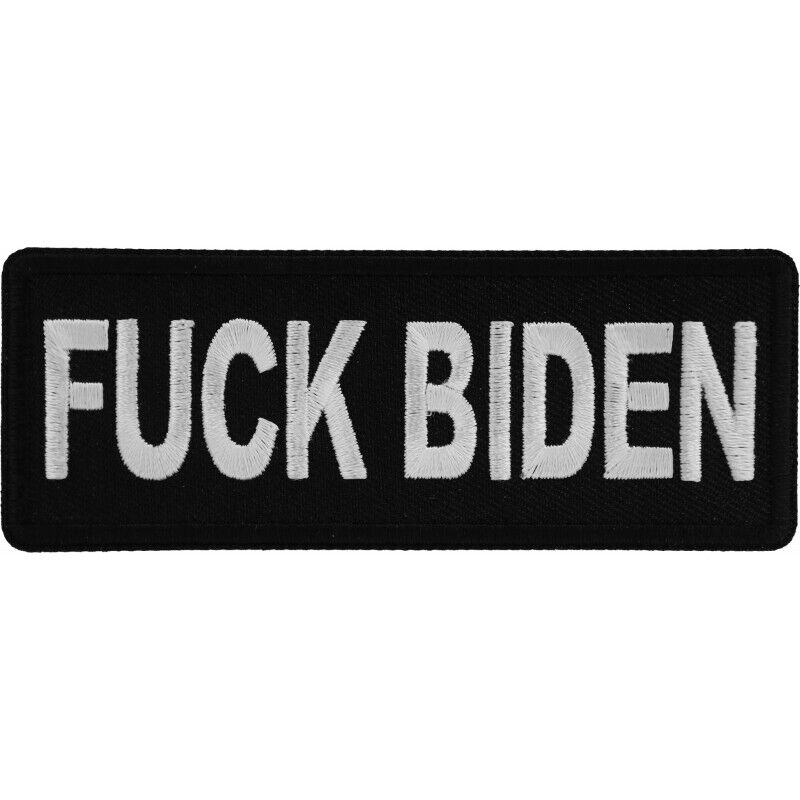 Embroidered Patch (Iron-On or Sew-On), F**k Joe Biden, 4\