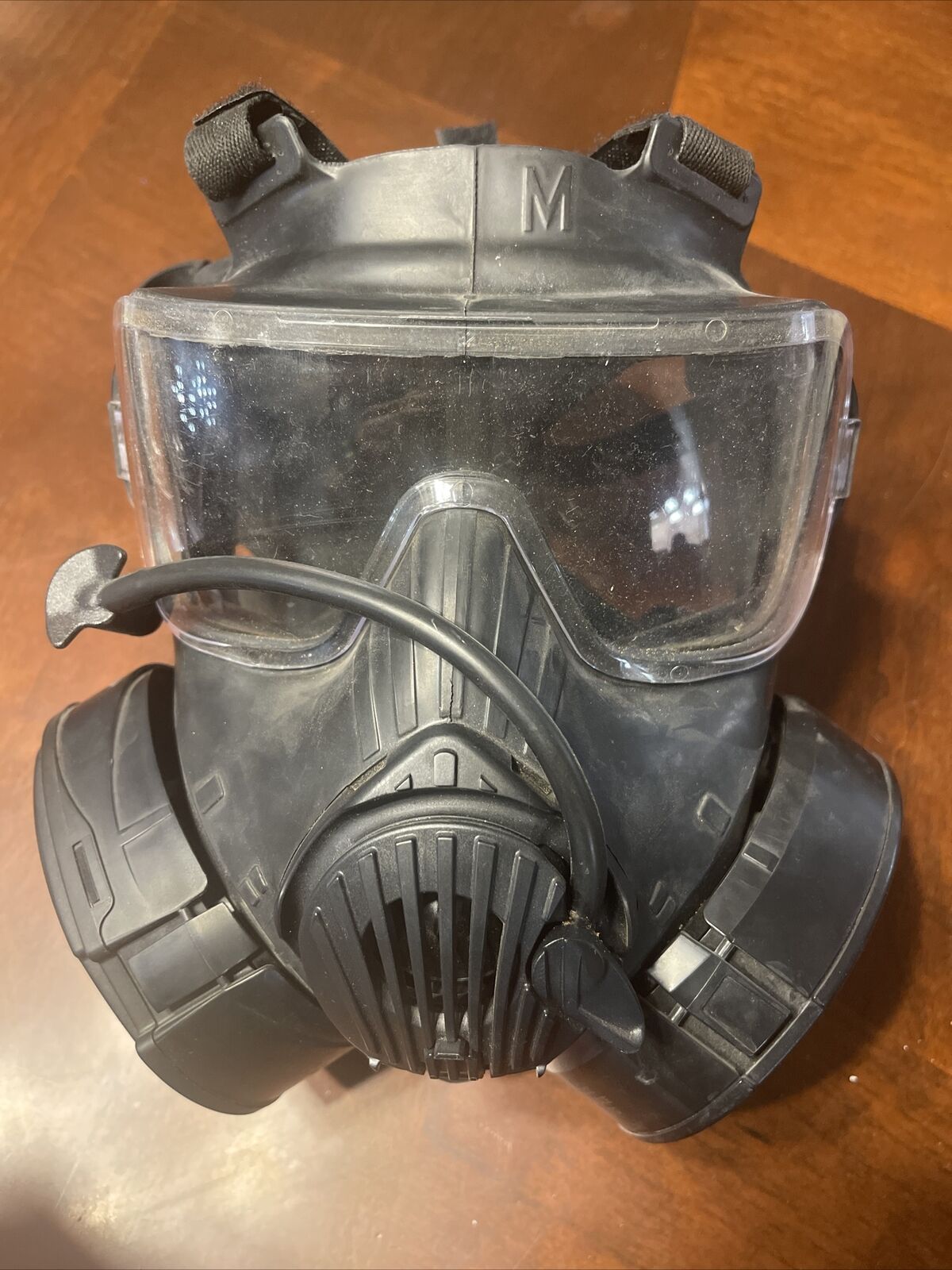 M50 Gas Mask USGI Military LEO Protective Avon Size Medium (M), With M61 Filters