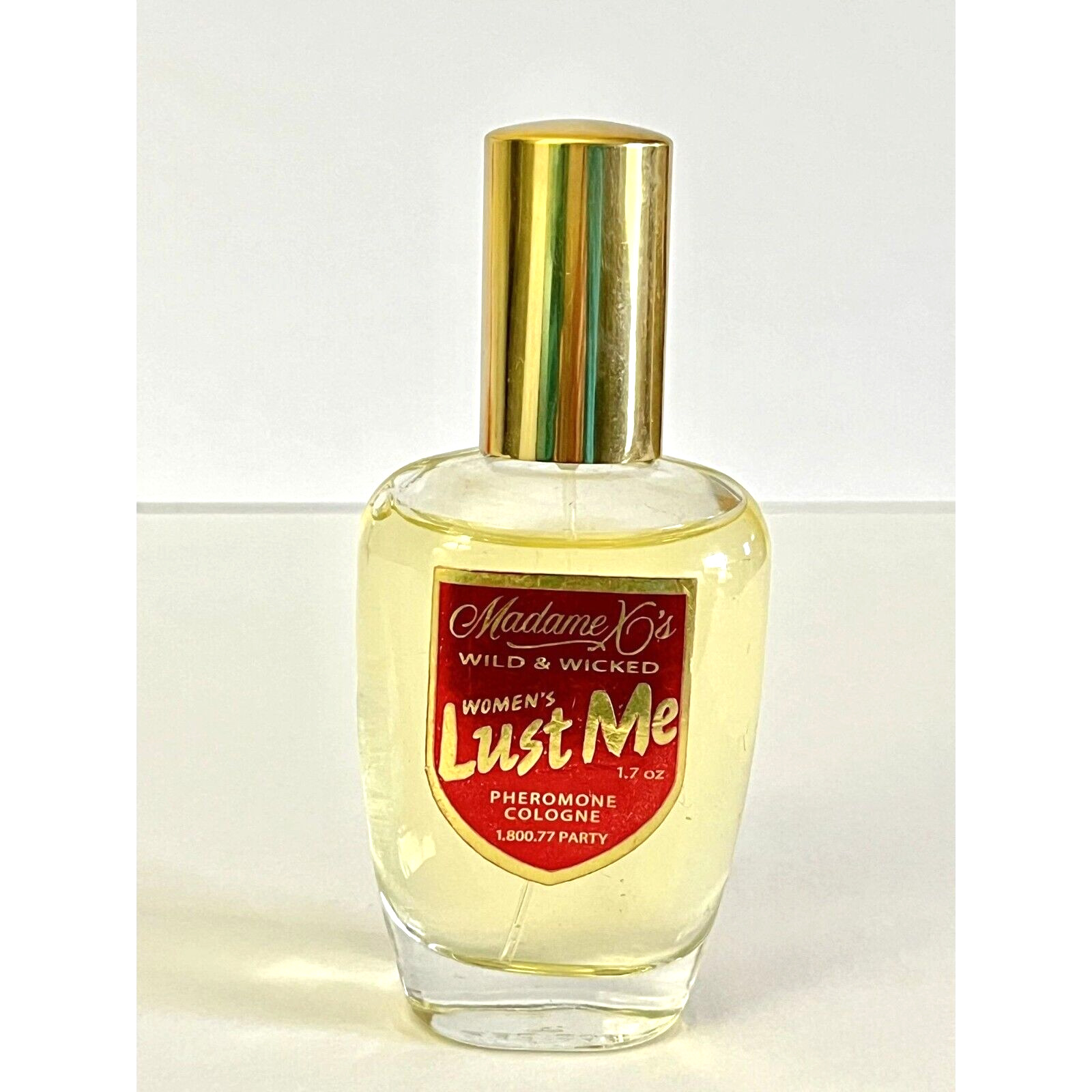 Vintage Madame X's Wild & Wicked Lust Me Perfume Pheromone Cologne Almost Full