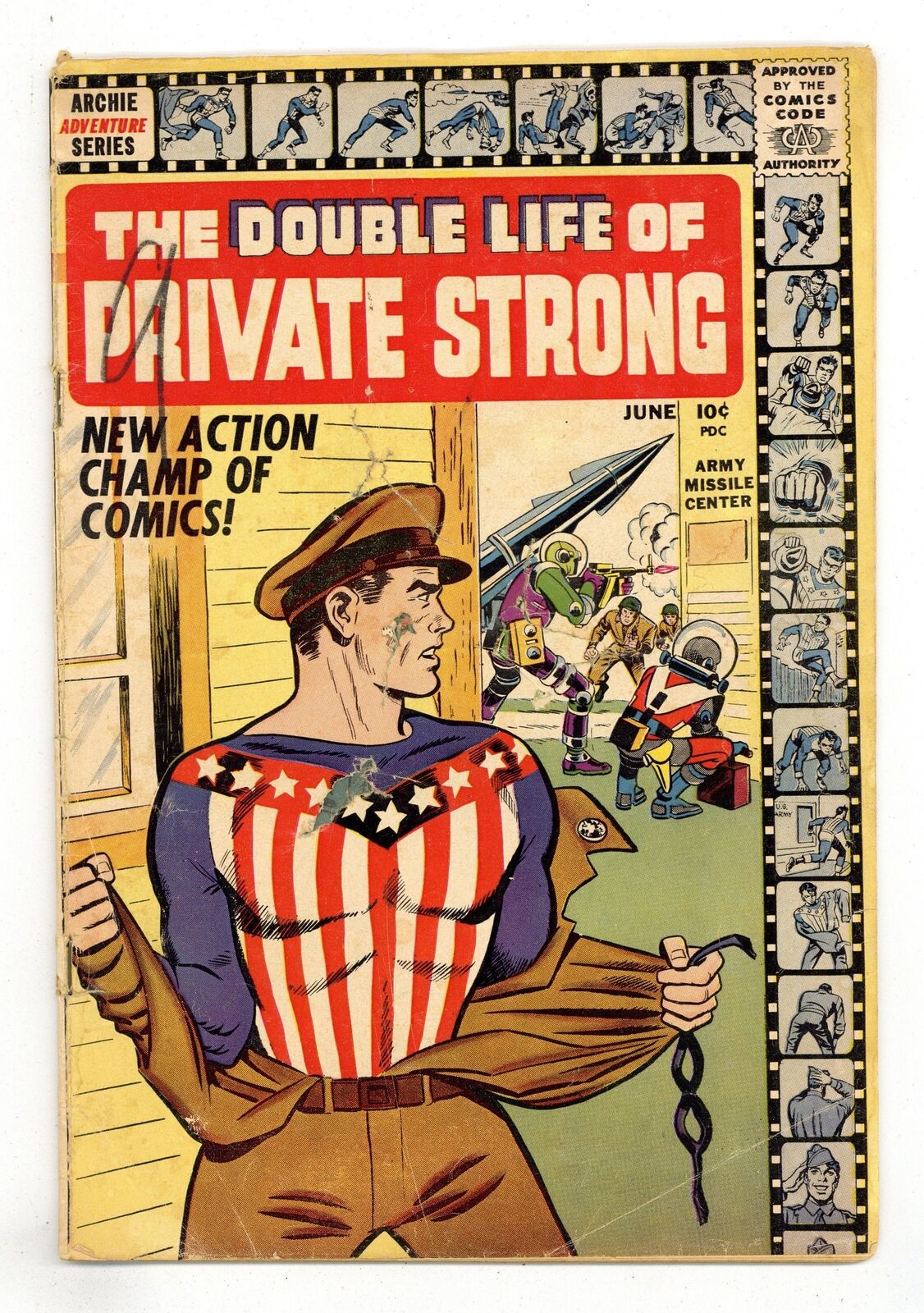 Double Life of Private Strong #1 FR 1.0 1959