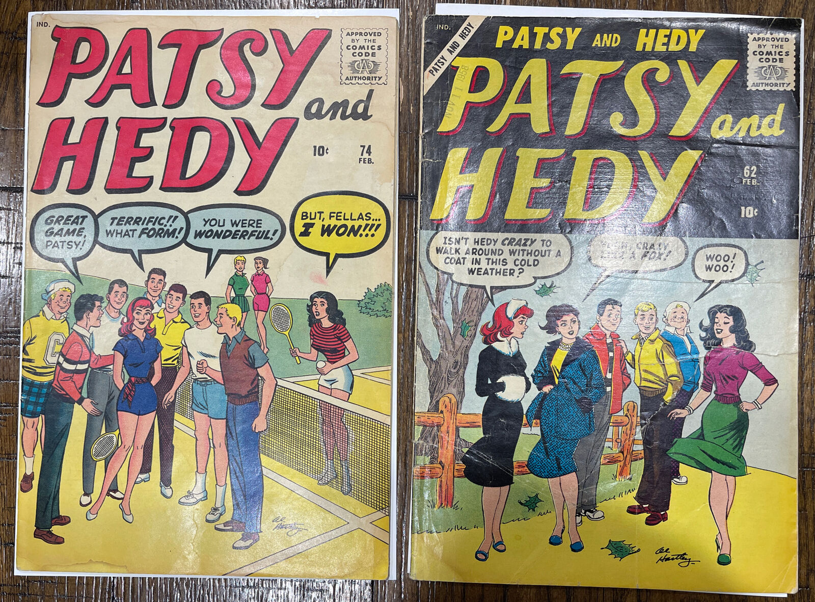Patsy and Hedy #69 & 74 Nice Silver Age Vintage Teen Marvel Atlas Comic 1961