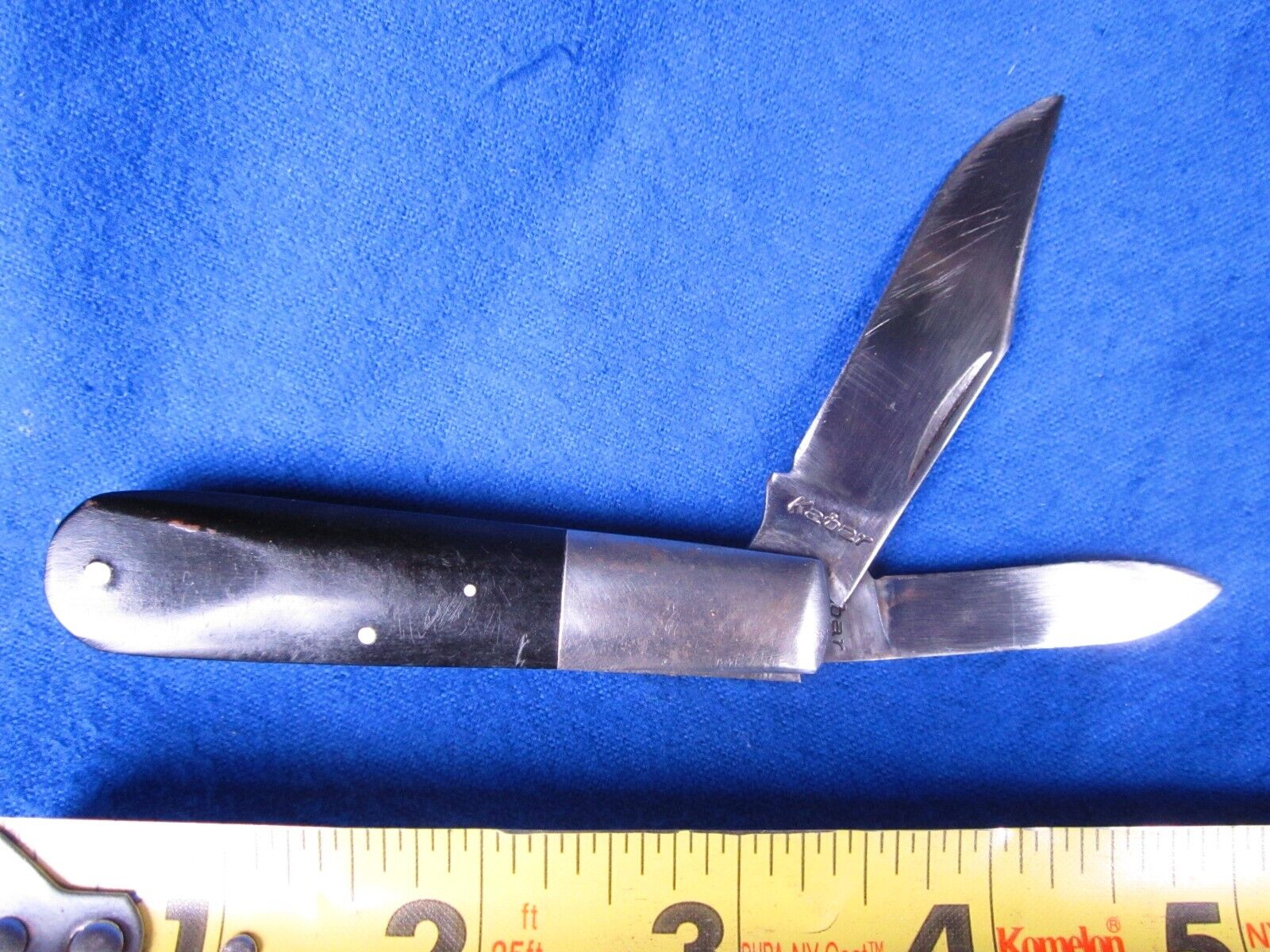 KABAR 2-Blade Barlow Pocket Knife with Smooth Scales, Vintage, USA, Nice