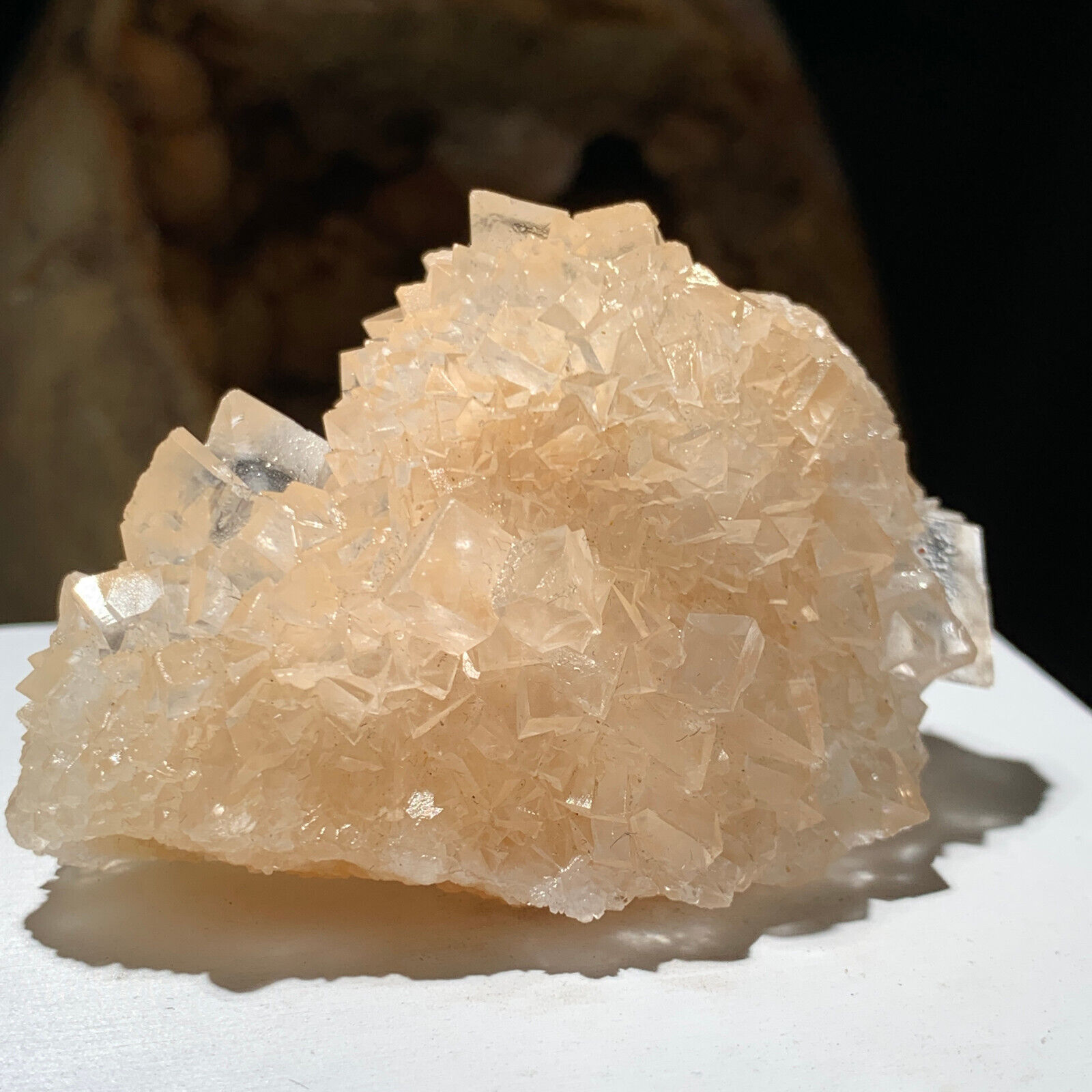 Newly discovered natural rare sheet calcite mineral specimen/C​hina-D662