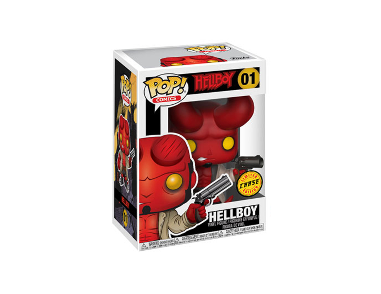 Funko POP Comics - Hellboy #01 (Chase and Common) with Soft Protector (B30)