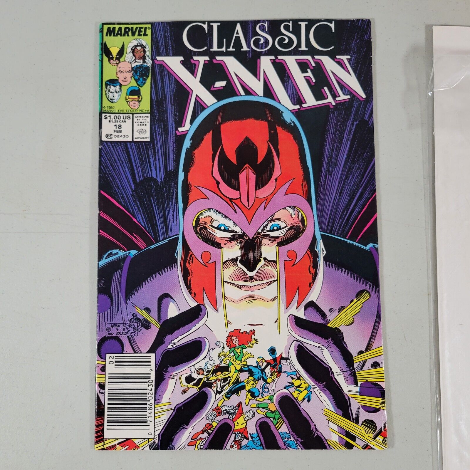 Classic X Men Comic Book Vol 1 #18 Feb 1988 Magneto Marvel Comics